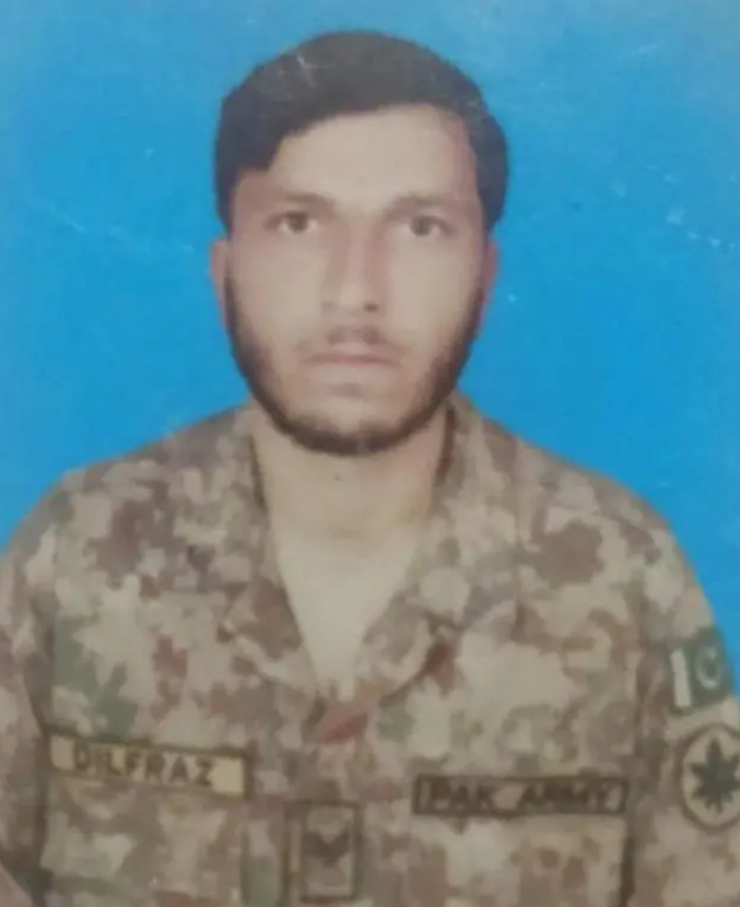 ▲ 牺牲的巴基斯坦士兵Naik Dil Frazier