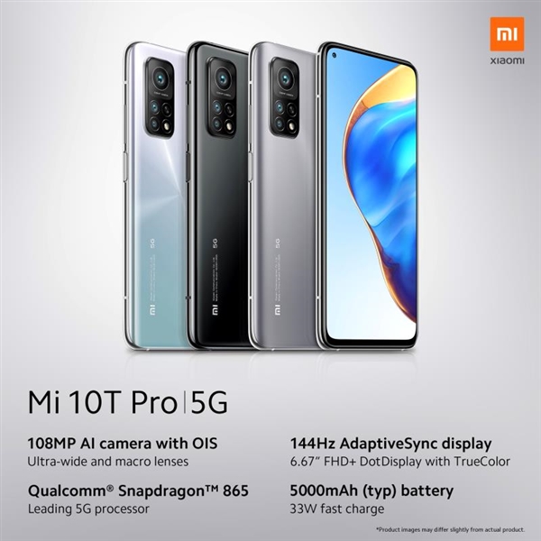小米10t 10t Pro手机海外发布 骁龙865 144hz 1亿像素主摄 手机新浪网