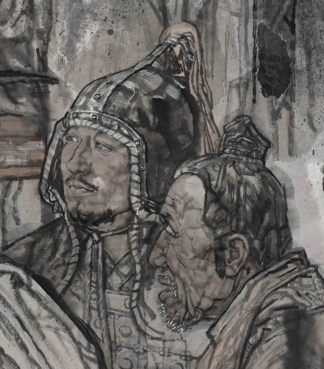 妙手丹青中国传媒大学李宽教授创作完成重大历史题材国画作品东临碣石