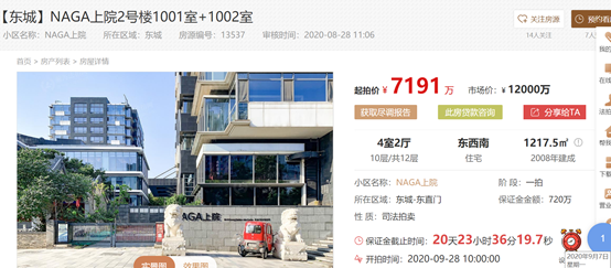 图片来源：截图至瀚海法拍网