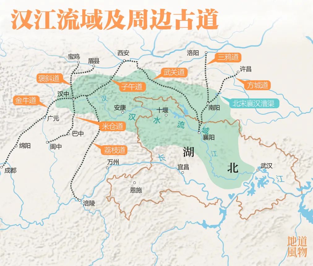 汉江水系让武汉与众多重镇相连.制图/王跃