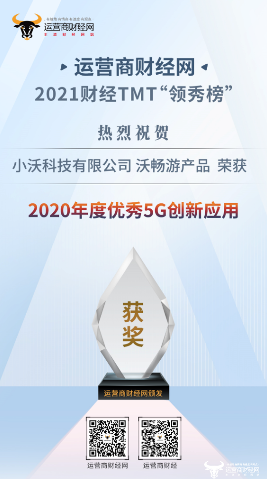 独家：小沃科技凭实力获2020年度优秀5G创新应用奖