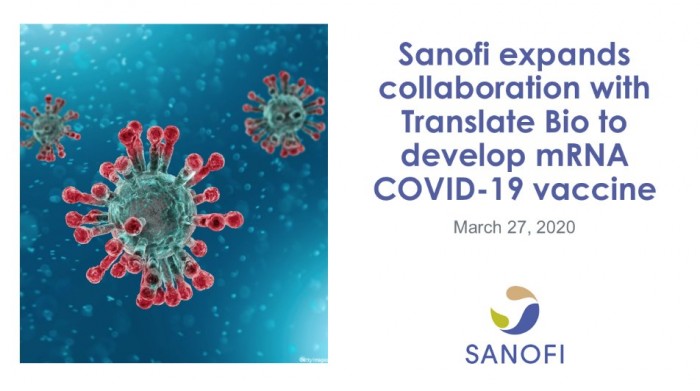赛诺菲：与Translate Bio合作开发的新冠疫苗无法于2021年面世
