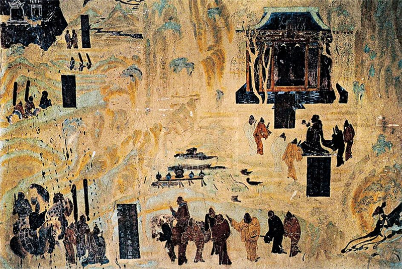 张骞出使西域图(敦煌第323窑).