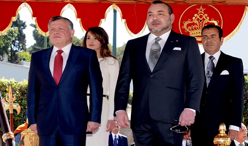 △约旦国王阿卜杜拉二世（左）和摩洛哥国王穆罕默德六世（右）资料图