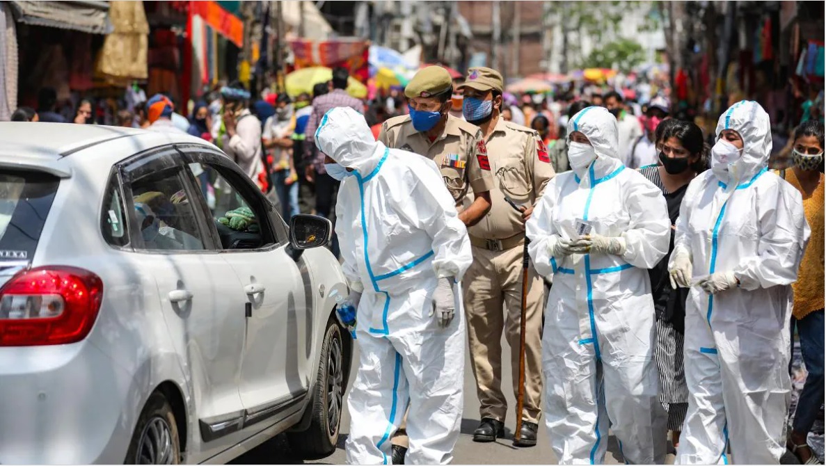 印度新增新冠肺炎确诊病例168912例 累计确诊超1352万例