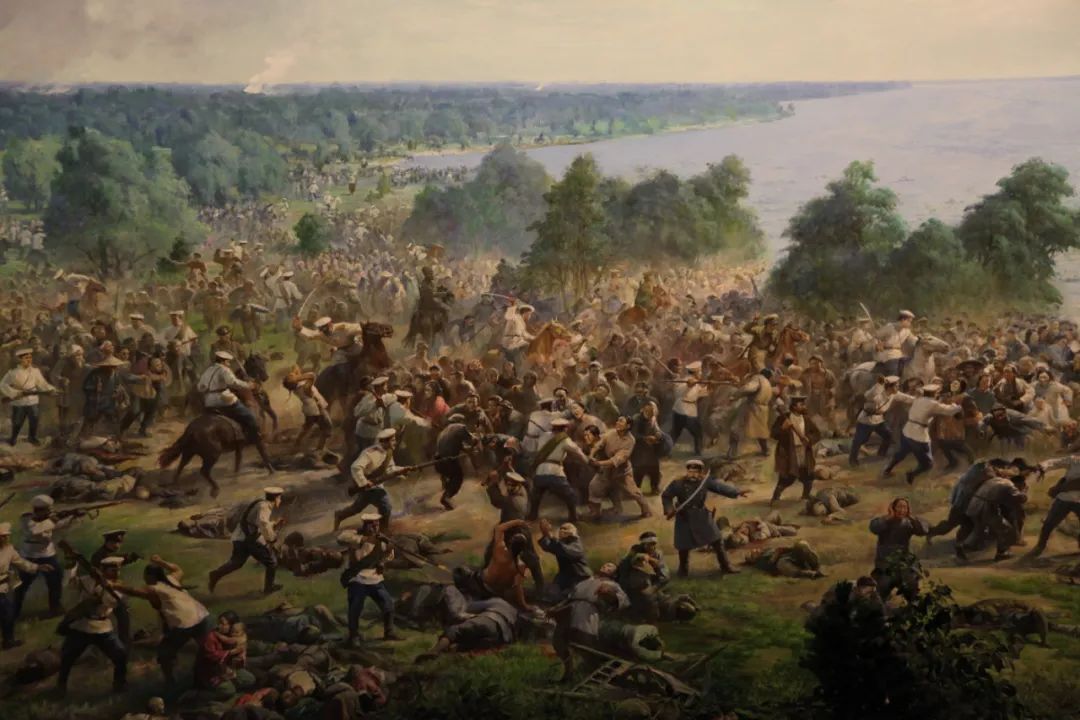 "海兰泡大屠杀"半景画局部