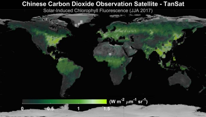 新卫星测量日光诱导叶绿素荧光可改善碳中和研究