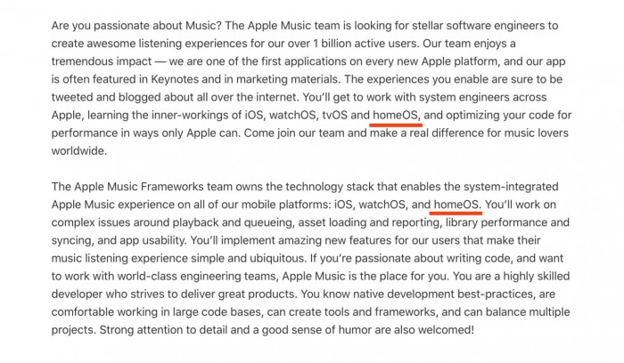 新的招聘广告表明苹果计划推出家庭操作系统