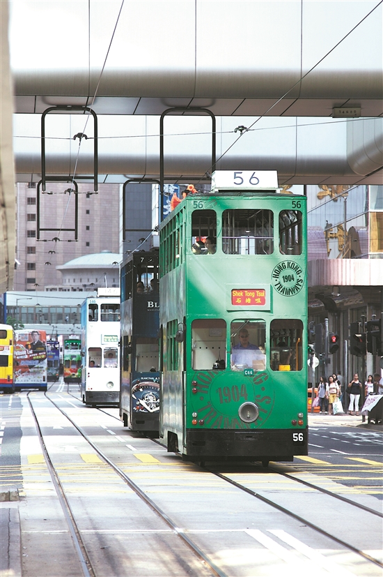 有轨电车你慢看城市风光