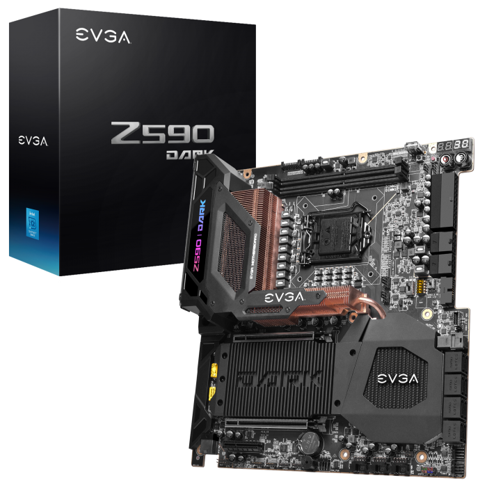 EVGA推出Z590 DARK主板：21相VRM供电 支持DDR4-5333+内存