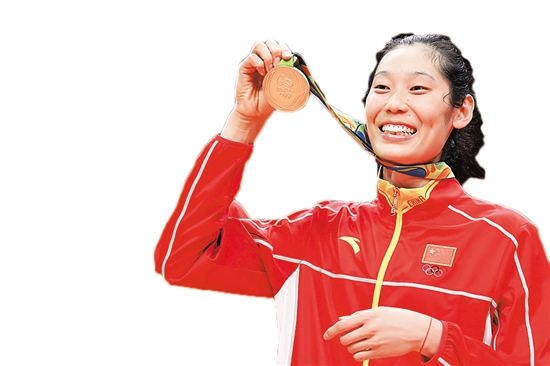 朱婷赵帅担任旗手