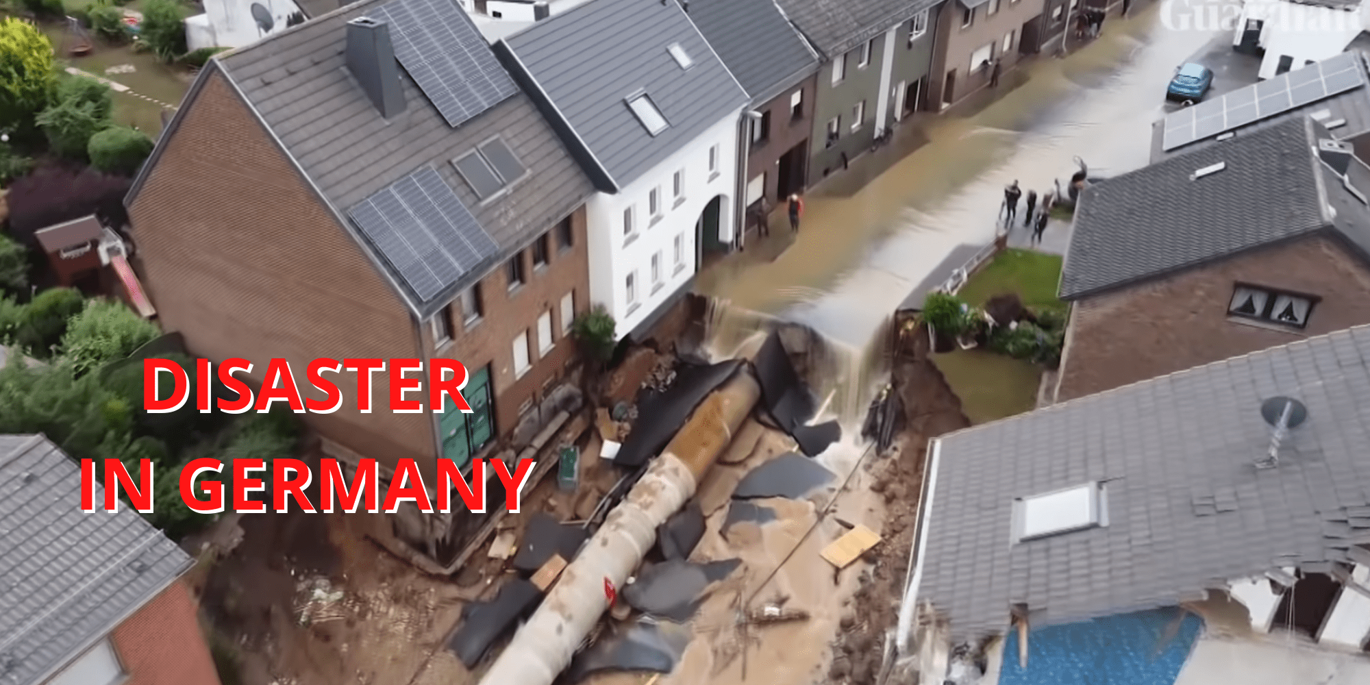 德国洪灾已致157人丧生：无人机拍下骇人画面