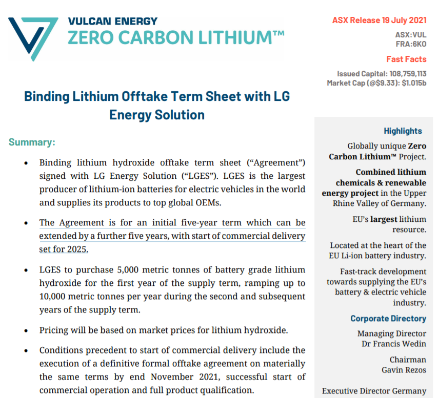 “锂资源争夺战升温 LG新能源与澳洲锂矿商签5年锂供应协议