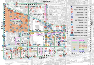 北京CBD二期交通优化工程项目实施位置示意图