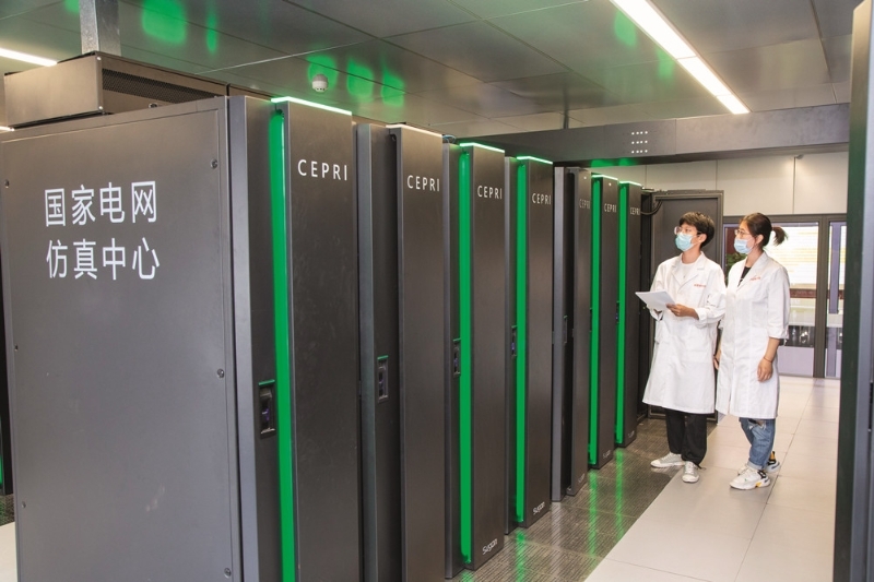 △  2021年，科研人员使用的超级计算机。