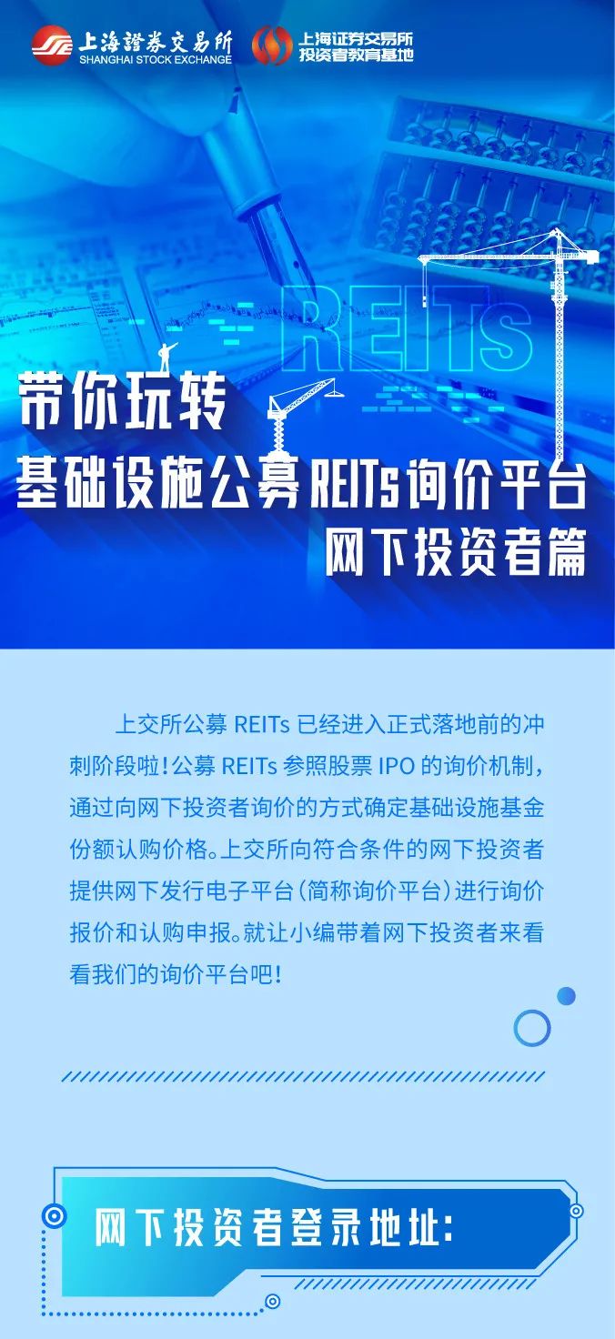 一图看懂丨带你玩转基础设施公募REITs询价平台——网下投资者篇