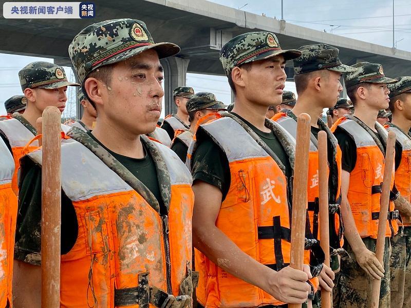 子弟兵来了！近四百名武警官兵前往郭家咀水库抢险救援