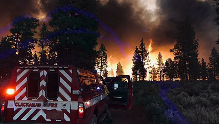 燃烧面积达1600平方公里，气候变化如何导致美国今年最严重林火？