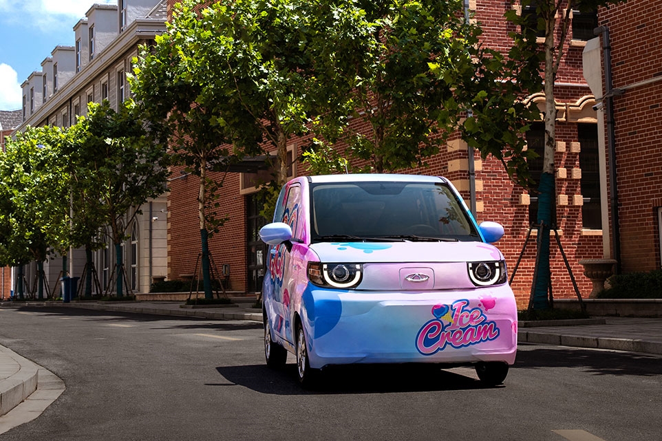 奇瑞QQ复活变身微型电动车“QQ冰淇淋” 整车图像公布