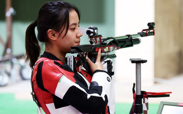 王璐瑶在奥运会射击比赛中.图/ic photo