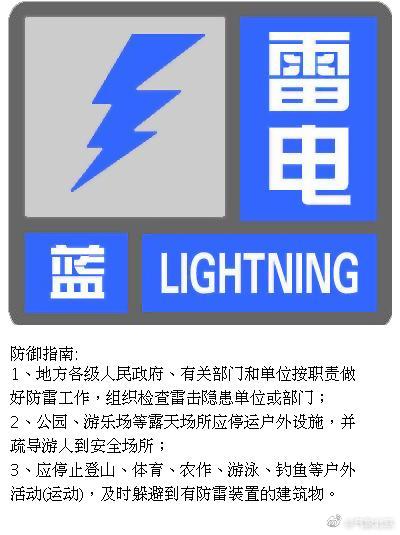 注意防范！北京发布雷电蓝色预警信号