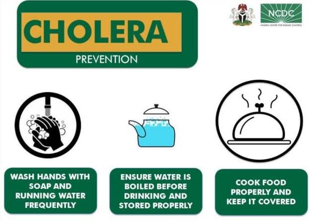 △尼日利亚疾控中心发布的预防霍乱宣传画