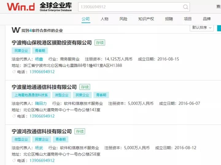 图8:宁波鸿孜看起来由杨鑫控制