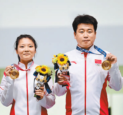 中国体育代表团再夺三金奥运速递