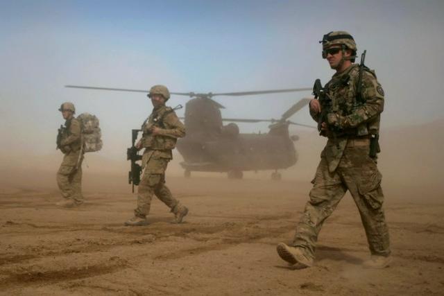在阿富汗的美军 图源：美联社