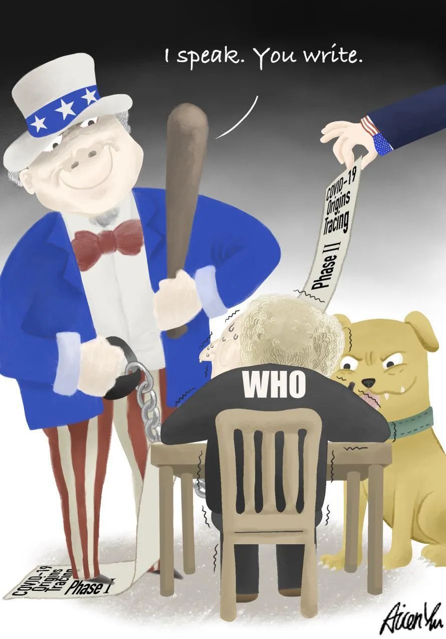 新华社讽刺漫画揭露美国黑暗阴谋,直戳他们痛处的同时,又挠中他们的