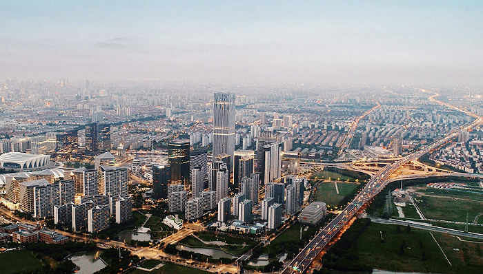 图为前滩中央活动区实景图。图片来源:上海浦东