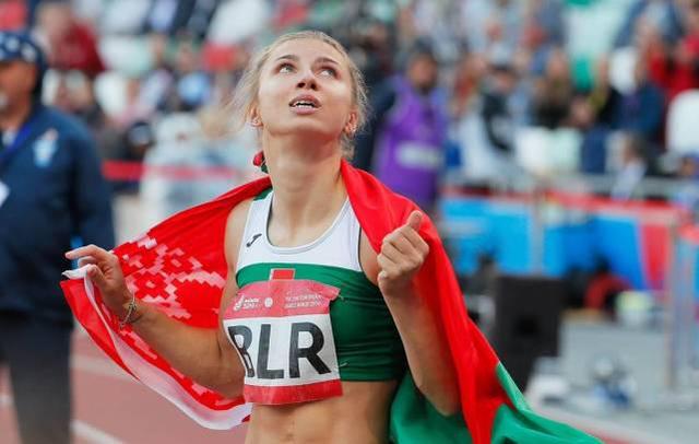白俄罗斯短跑运动员季马诺夫斯卡娅 图源：外媒