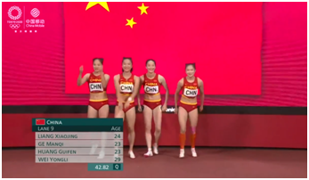 奥运会女子4x100米接力决赛落幕，中国女将“哪吒头”火了！