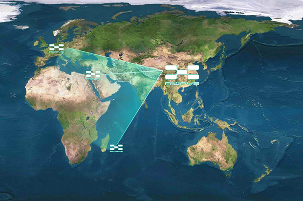 从世界地图上看,爱驰汽车已构成了以中国为圆心,辐射亚,欧,非三大洲的