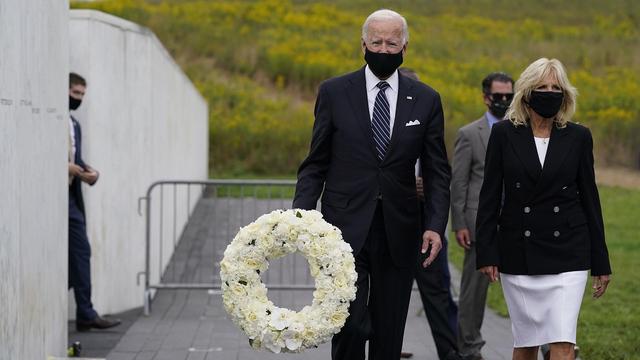 2020年，拜登和夫人参加“9·11”纪念活动（美媒图）