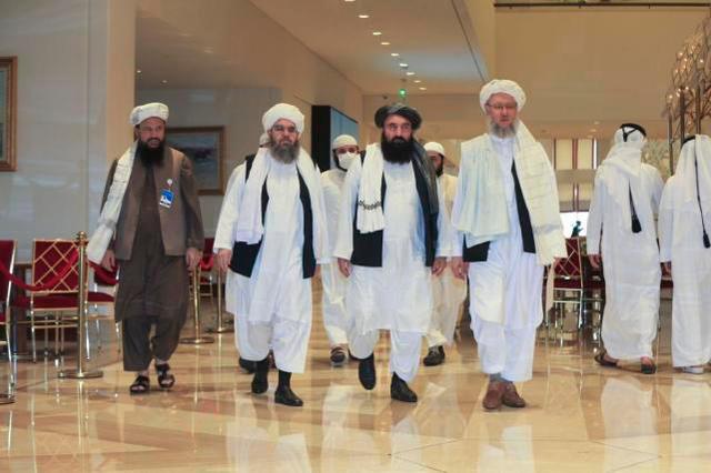 塔利班代表团于 2021 年 8 月 12 日抵达卡塔尔多哈参加和谈（图源：外媒）