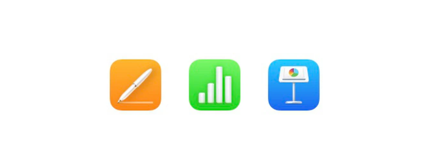 ▲ 新的 iWork 图标 Logo