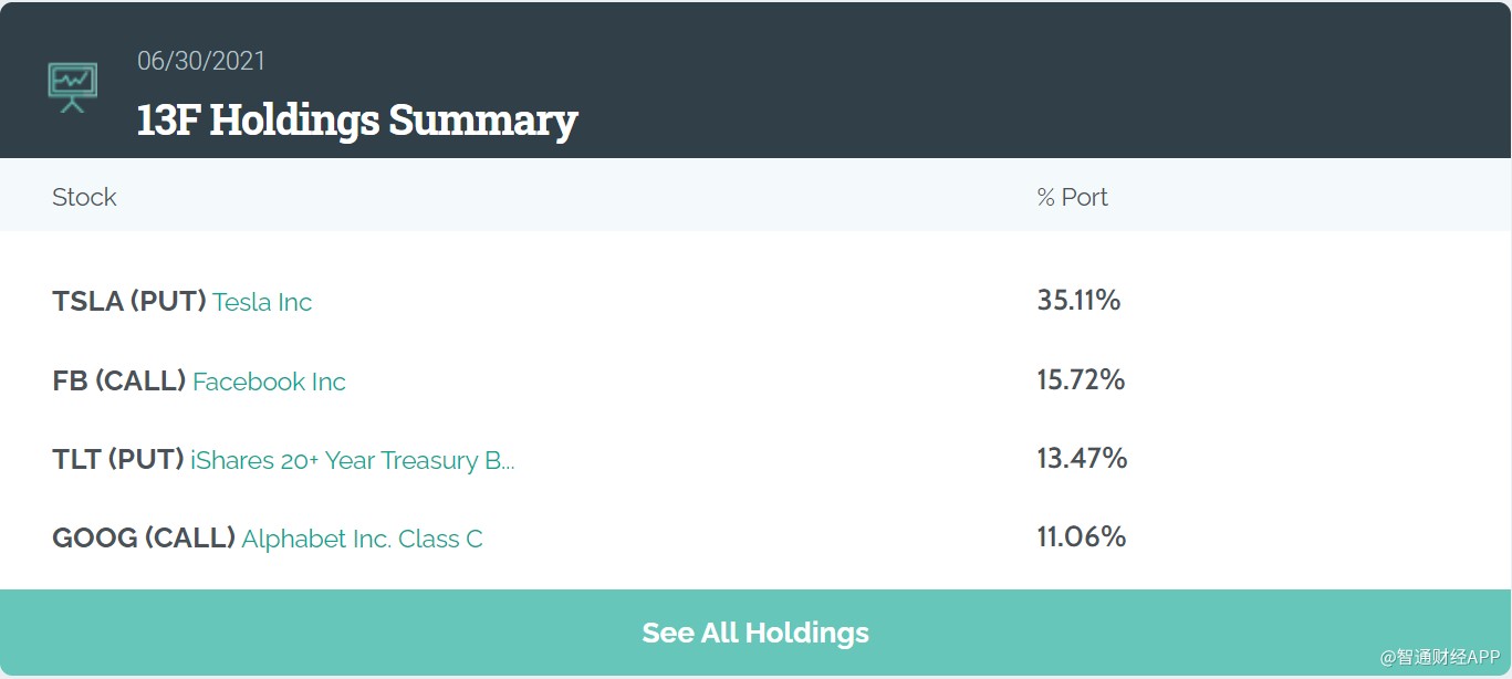 大空头”Michael Burry再发力！做空“木头姐”旗舰ETF，加仓特斯拉(TSLA.US)看跌期权