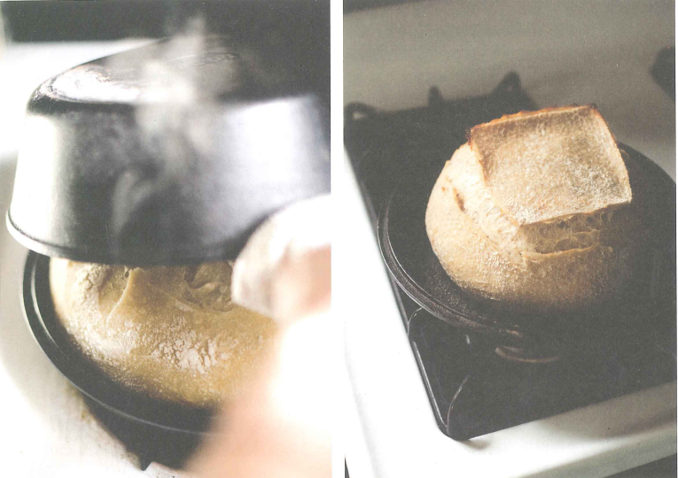 《Tartine Bread》中使用铸铁锅烘烤的插图