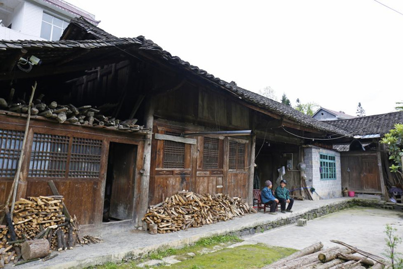 红三军司令部曾驻扎过的木瓦房