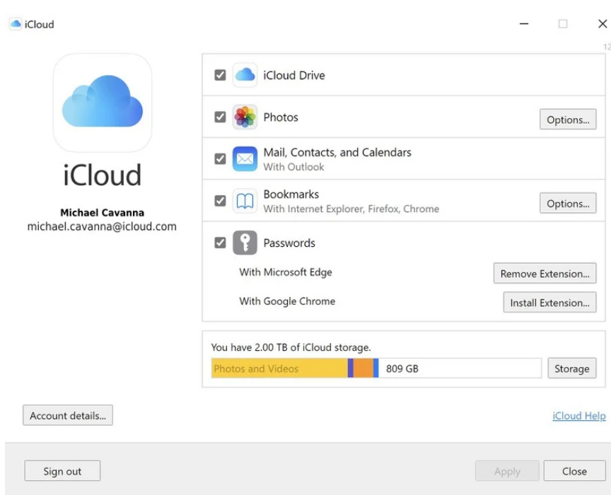 苹果iCloud Win11/Win10桌面版12.5正式版发布