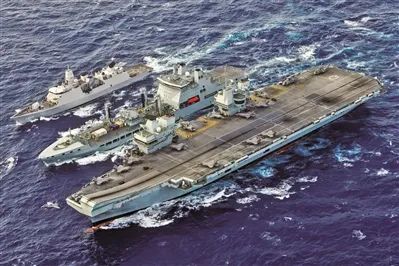资料图：7月29日，美英等国海军在亚太海域开展所谓“航行自由”行动（国防部网）