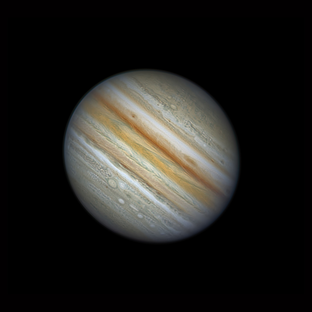 第一大和第二大的行星,在望远镜中,木星表面的云带和大红斑别具魅力