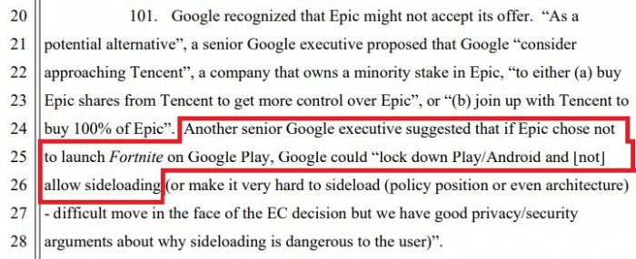 报道称诉讼期间Google曾威胁Epic要封锁Android终端的侧载功能