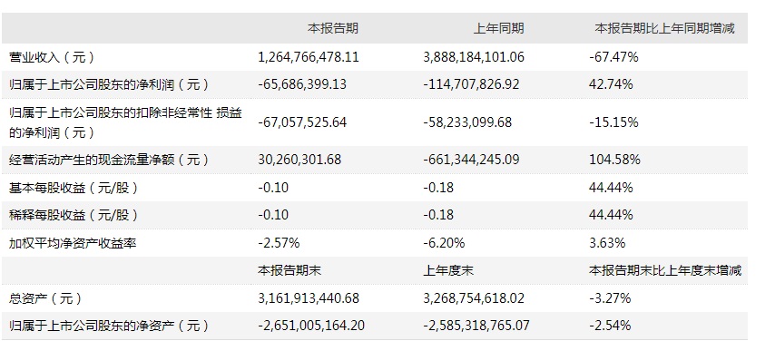 *ST浪奇2021年半年度报告截图