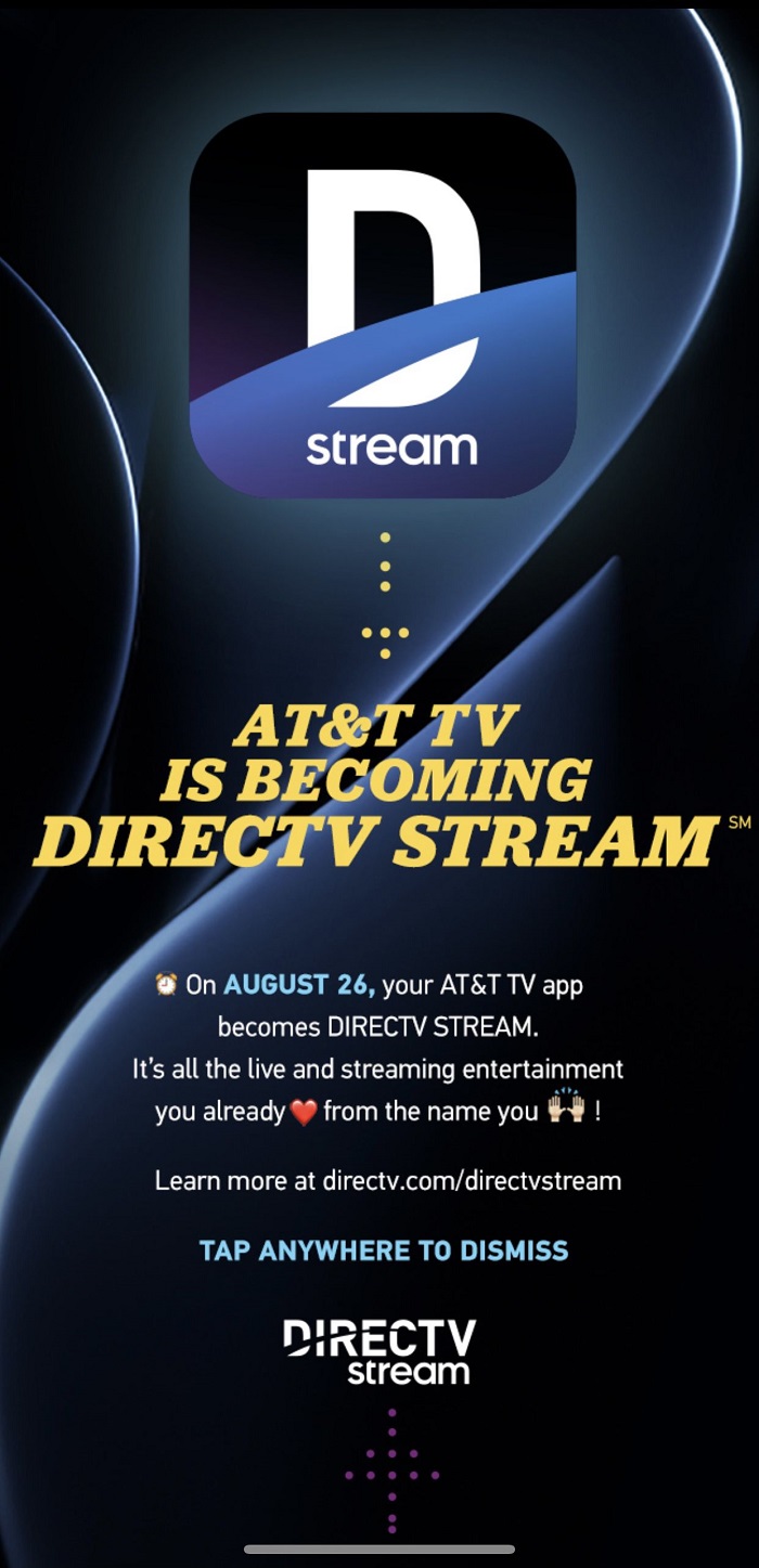 AT&T TV服务将于下周正式变为DirecTV Stream