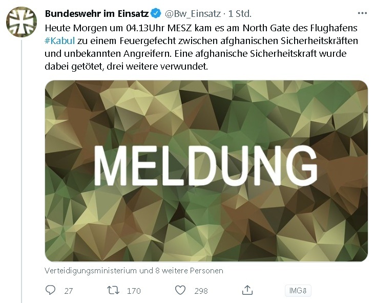 德国联邦国防军社交媒体截图