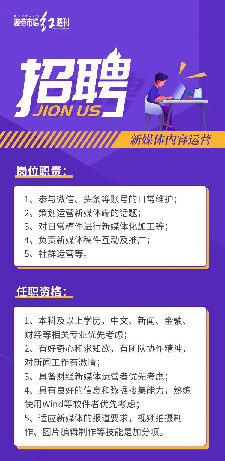 红周刊招聘新媒体报道记者新媒体内容运营啦