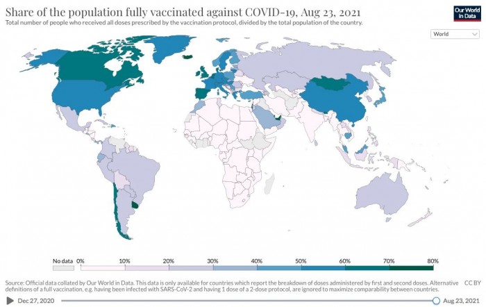 全球已接种超50亿剂新冠疫苗 平均每天接种3300万剂